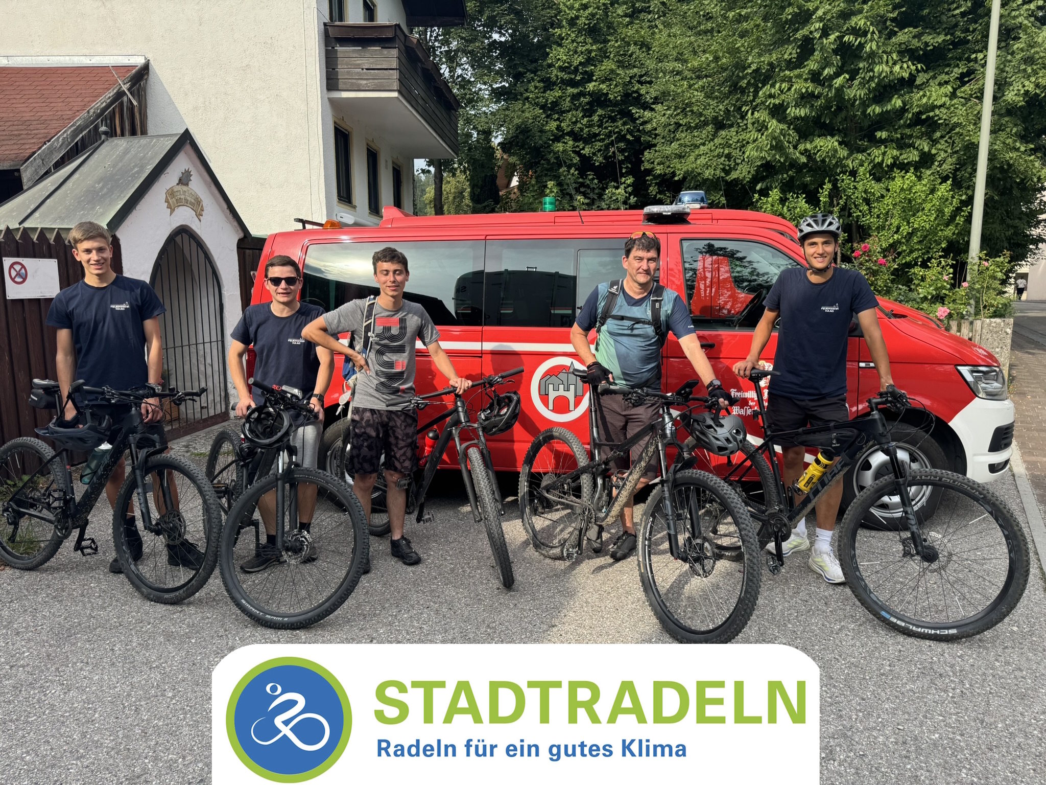 Feuerwehr Haag beim Stadtradeln 2025