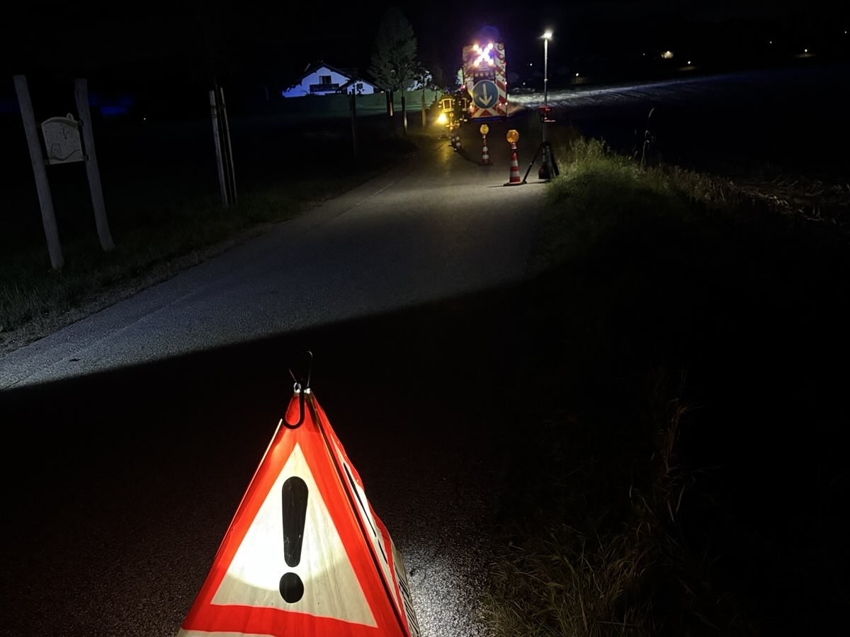 Verkehrsabsicherungs-Übung der Löschgruppen 1&3