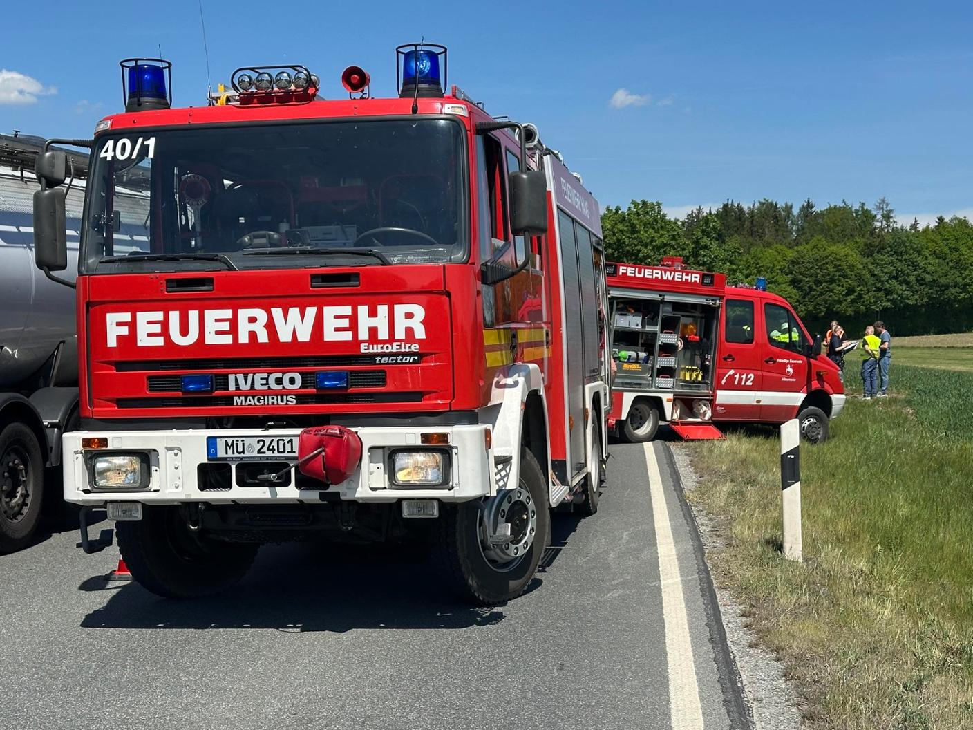 THL1 - Verkehrsunfall auf der B15 Höhe Allmannsau